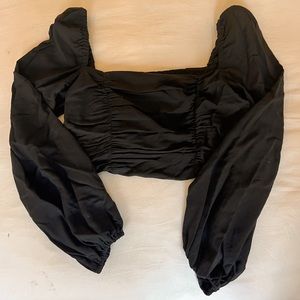 Urban Outfitters Long-sleeve Black Top